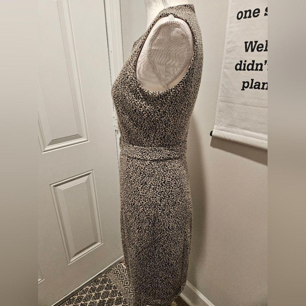 Calvin Klein Sleeveless Animal Print Dress with Belt #271 - Picture 2 of 6